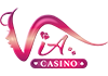 Logo VIA — vendor kasino live Candaka 77 resmi CANDAKA77